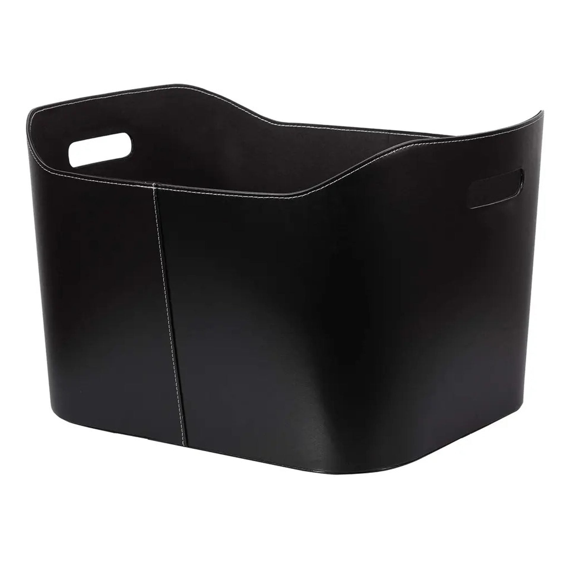 Vedkorg TermaTech imitationsläder svart