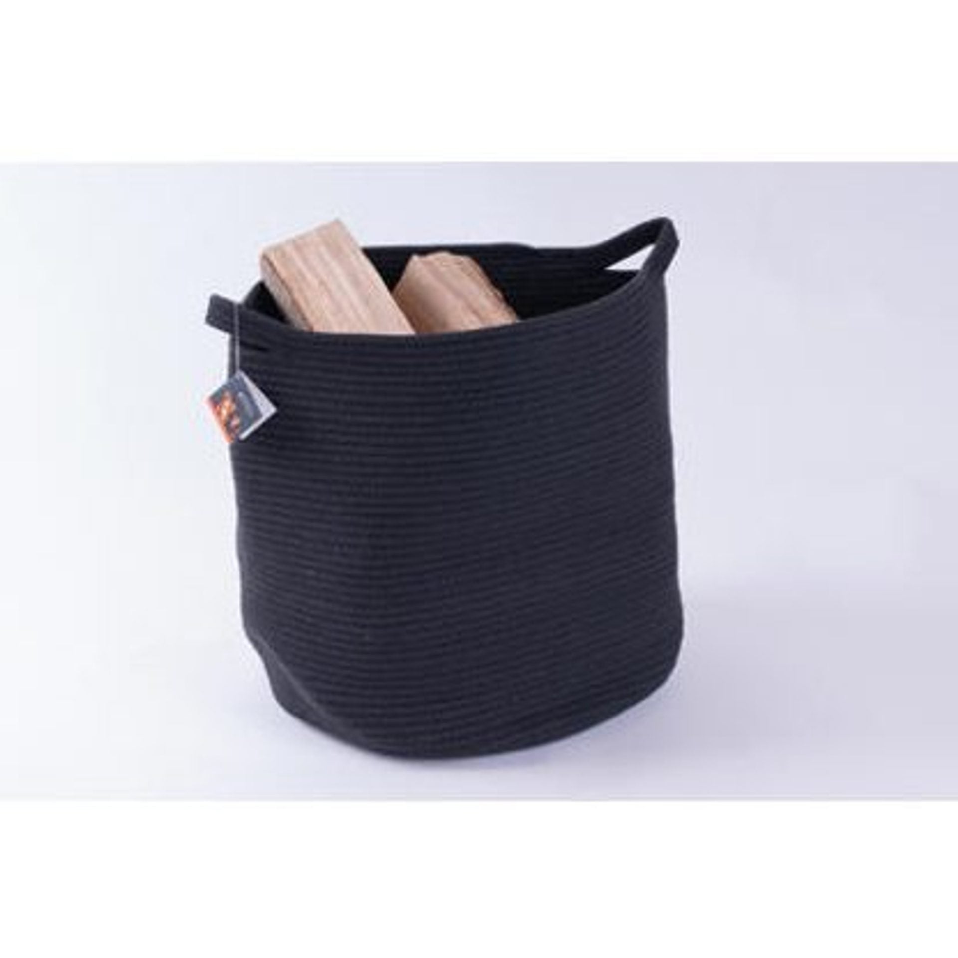 Vedkorg TermaTech bomull/polyester svart